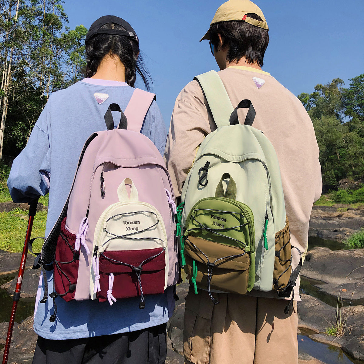 Stylischer Multi-Taschen-Rucksack Brehn