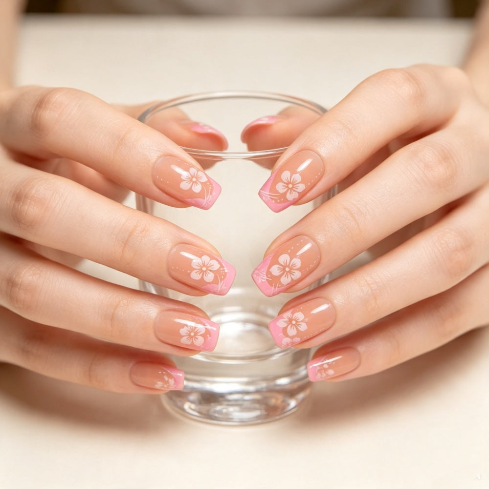 Blumenmuster Press-On Nagelset Brehn 1787395178