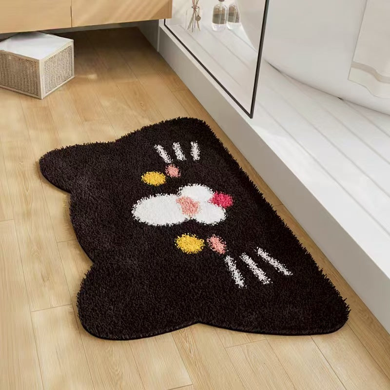 Süße katzenförmige Badmatte Brehn