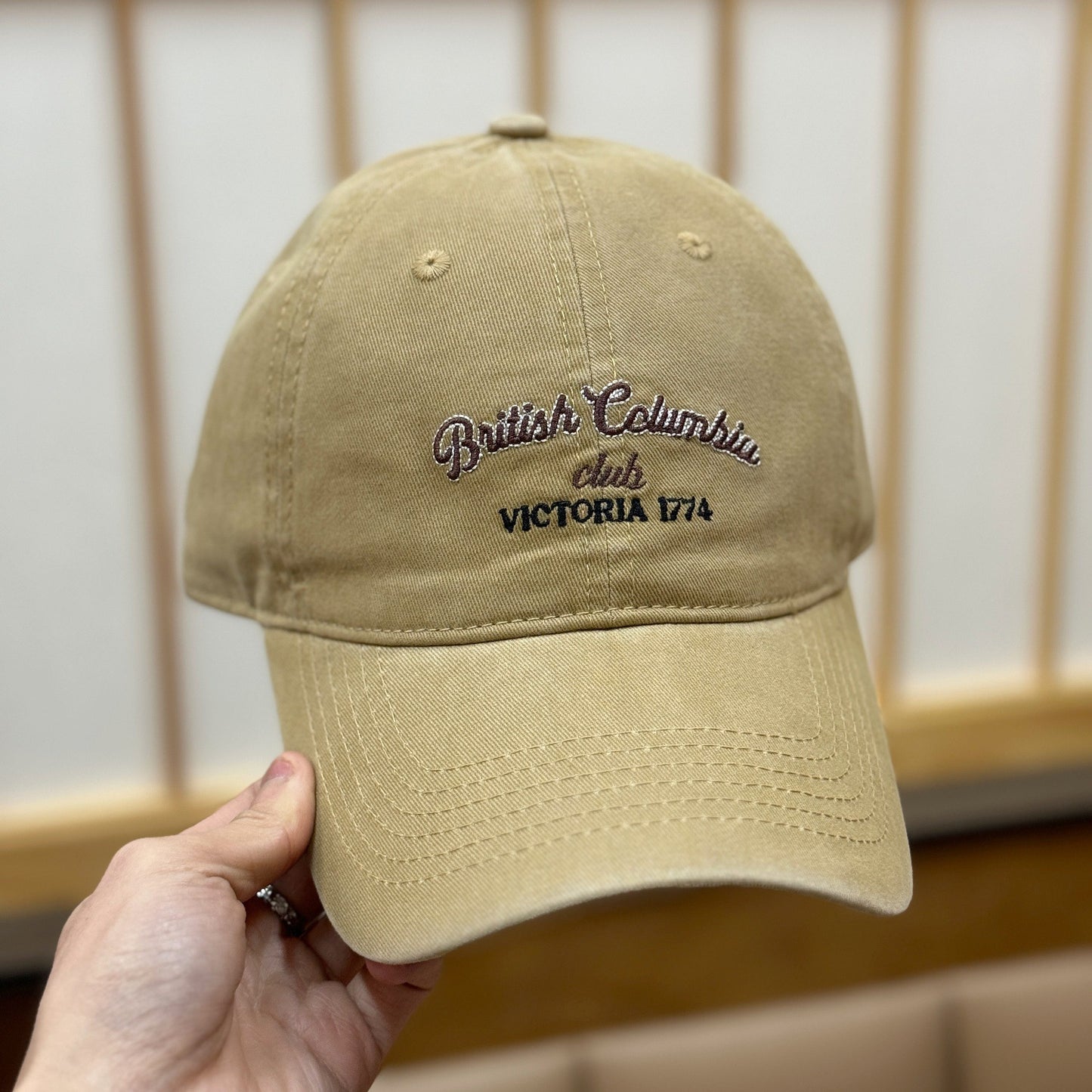 Herren Vintage-inspirierte verrostete Baseballmütze Brehn
