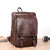 Leder Laptop Rucksack Brehn