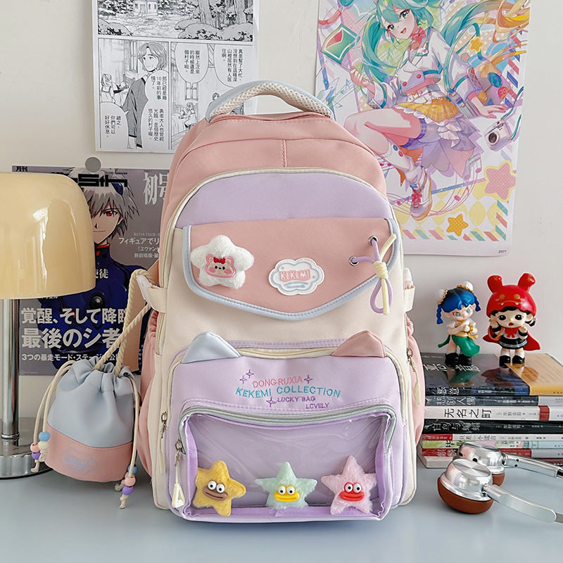 Süßer katzenohriger Schultasche