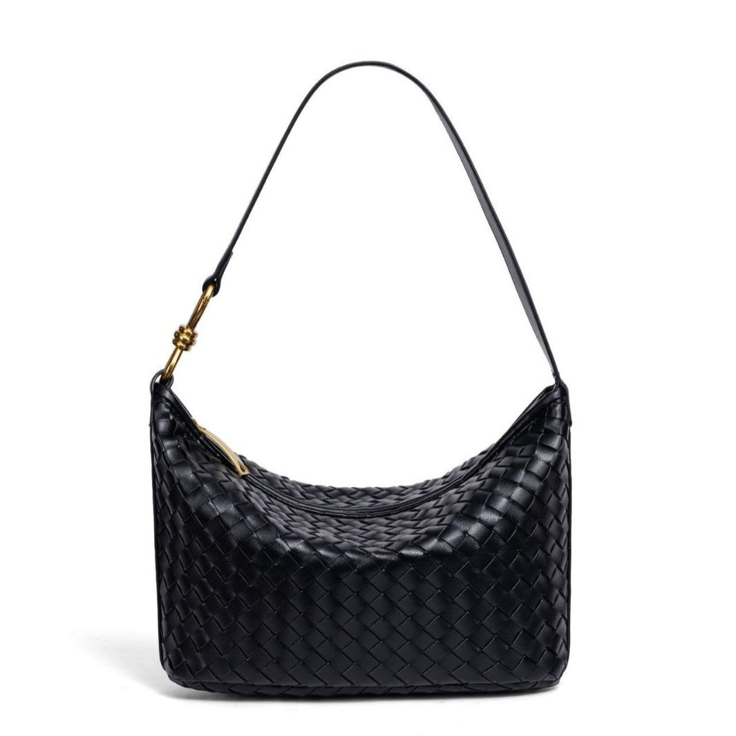 Stylische Geflochtene Leder-Handtasche Brehn