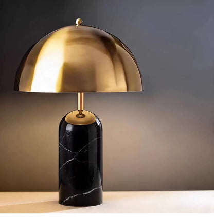 Moderne Marmor- und Metall-Tischlampe