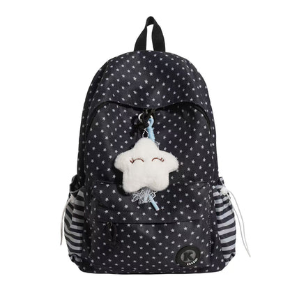 Sternmuster-Plüsch-Rucksack Brehn