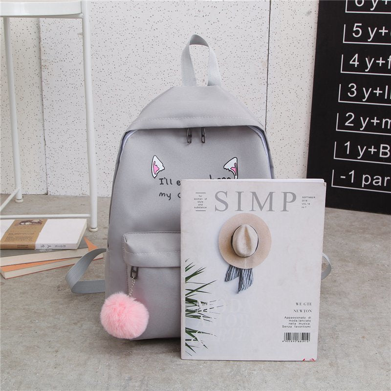 Süßes Charakter Mehrteiliger Rucksack Set Brehn