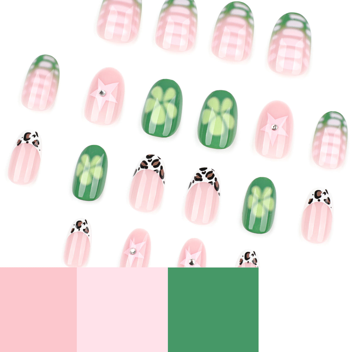 Künstliche Nailart mit floralen Akzenten Brehn