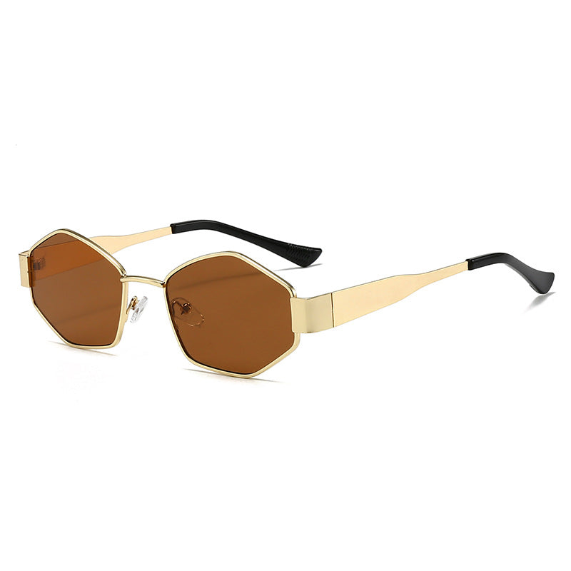 Damen modische Sonnenbrille im eleganten Sechseck-Design Brehn