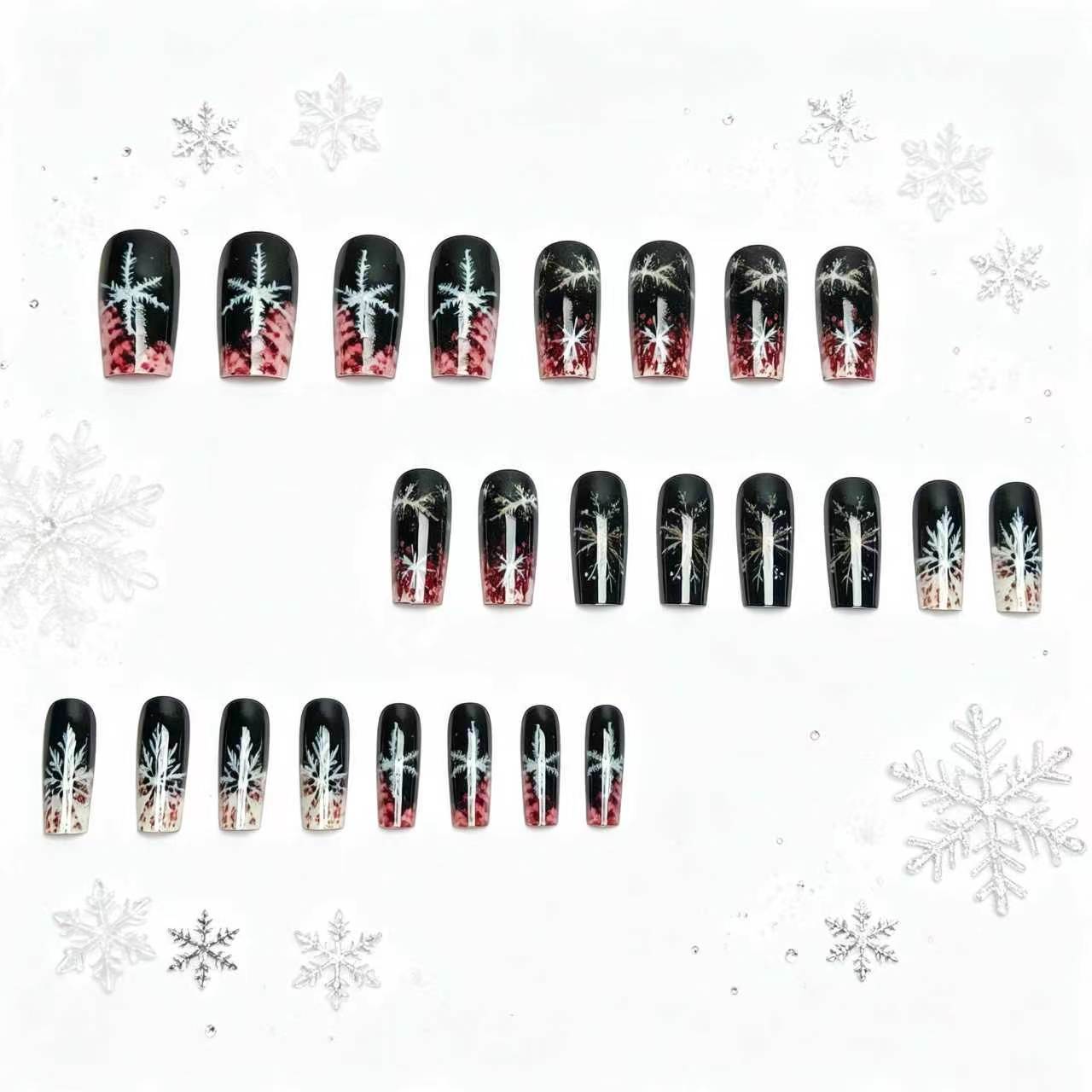 Winter-Themen Langanhaltende Nagelkunst Brehn