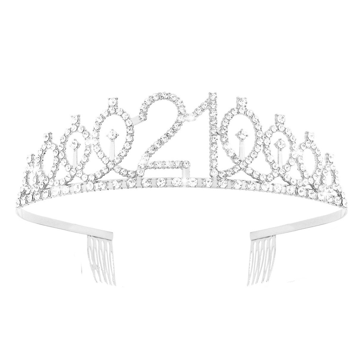 Damen Kristallverzierte Tiara mit elegantem Design Brehn