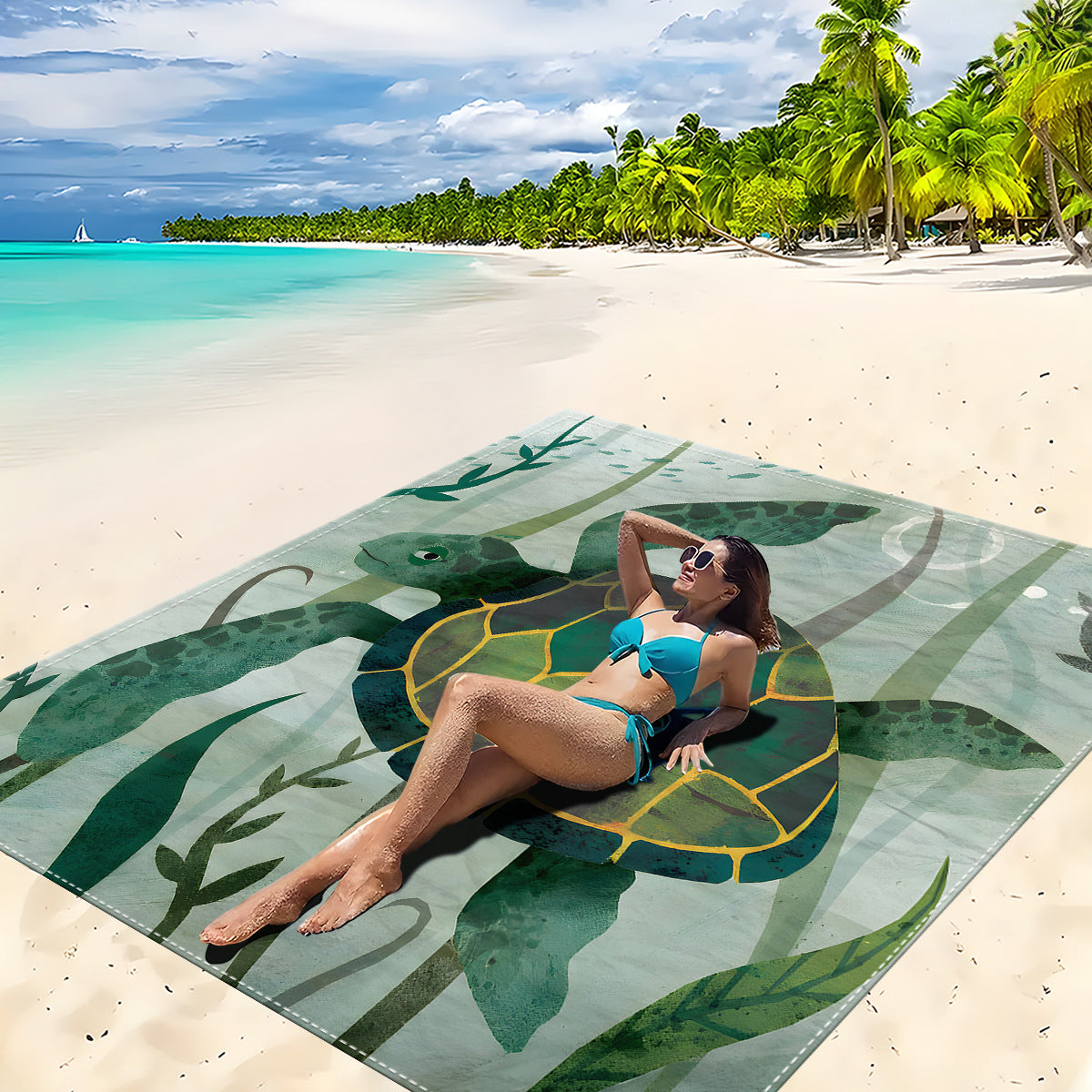 Mandala Design Strandmatte Brehn