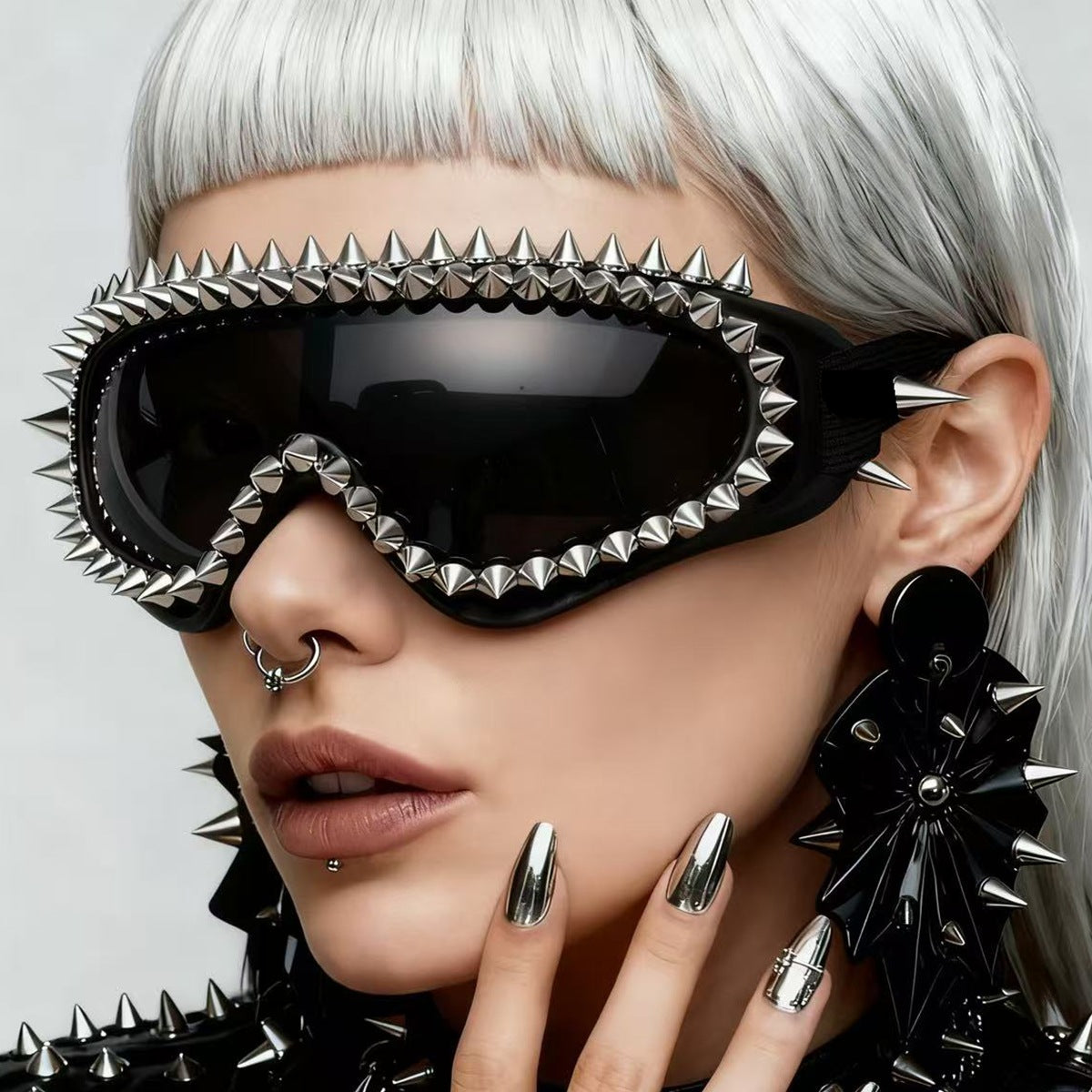 Damen modische Skibrille mit einzigartigem Nieten-Design Brehn