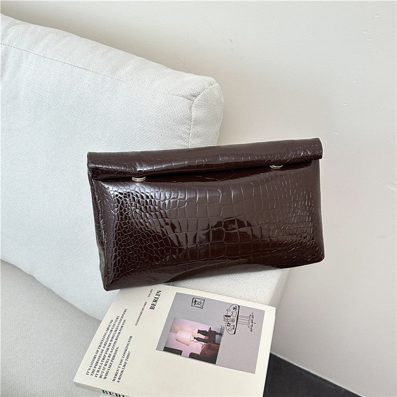 WoElegant Krokodil-Muster Clutch Tasche Brehn