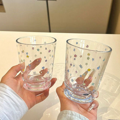 Trinkglas mit Bunten Sternen-Dekor Brehn