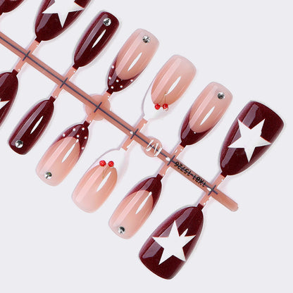 Kunstnagelset mit Sterne-Motiven Brehn