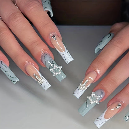 Elegante dekorative Acryl-Nagelverlängerungen Brehn