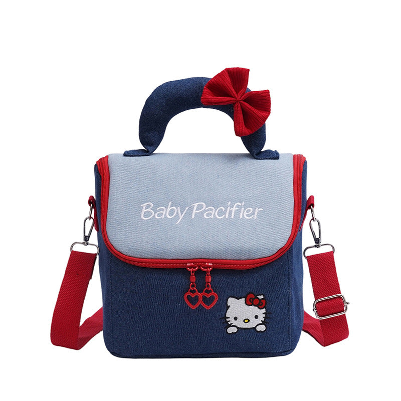 Stylische Denim Schnuller Tasche Brehn