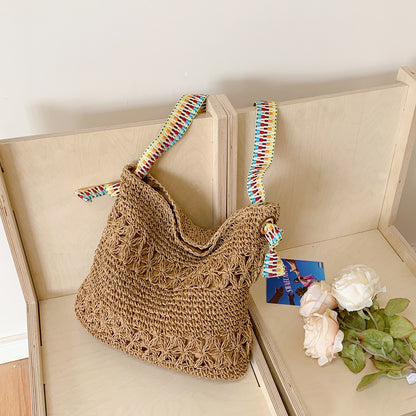 Handgefertigte Strohtasche