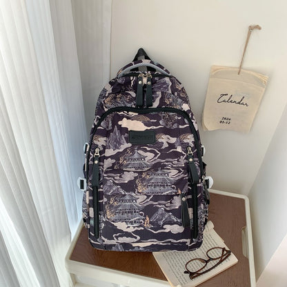 Stylische Illustrierte Rucksack Brehn