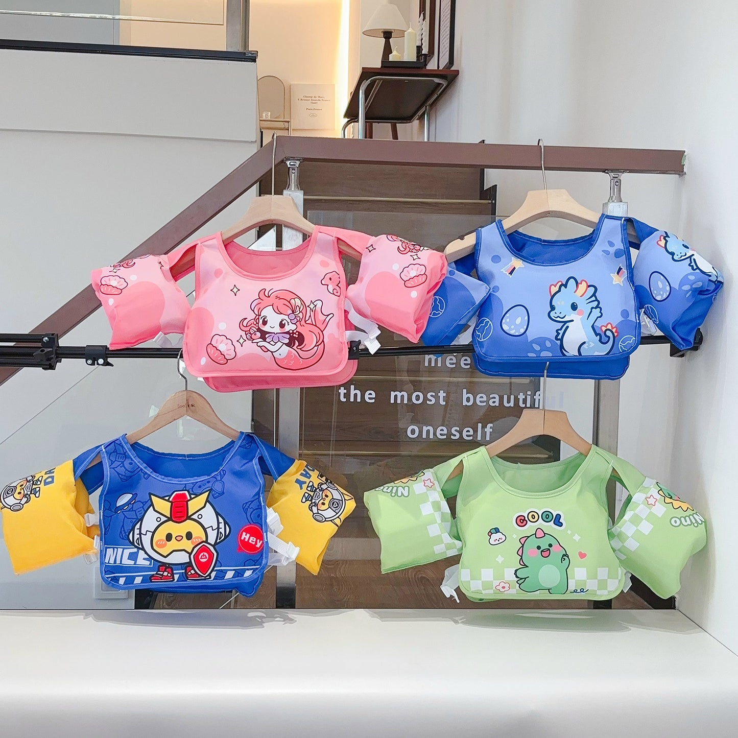Unisex Aufblasbare Schwimmhilfe mit niedlichem Motiv Brehn