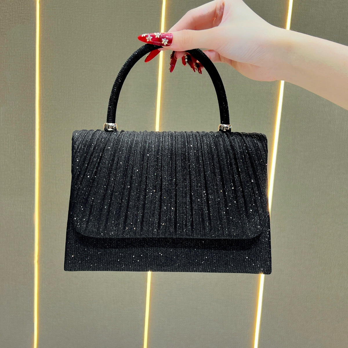 Falten Abend Handtasche