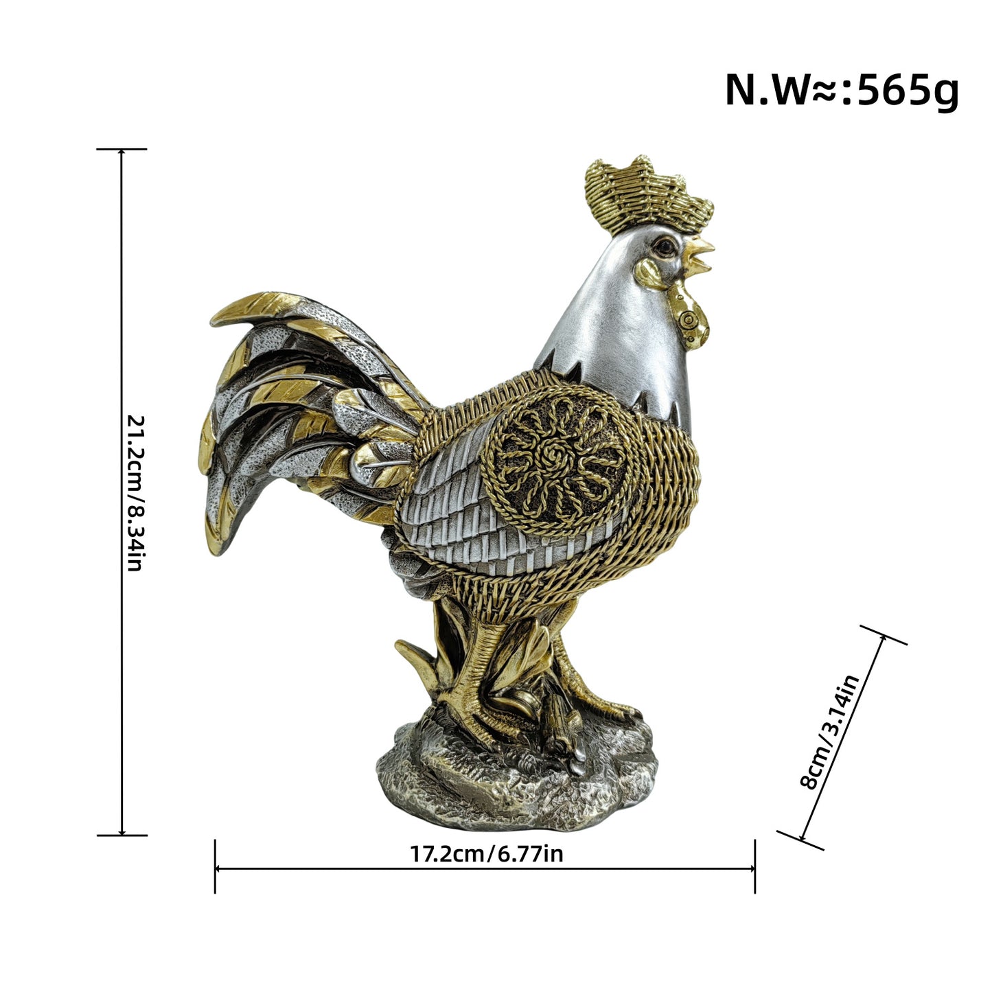 Dekorative Hirschfigur mit Glitzerdetails Brehn