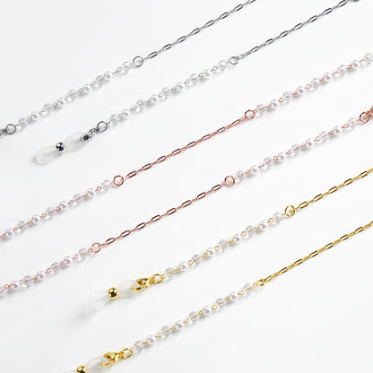 Eleganter Perlenkette Brillenhalter Brehn