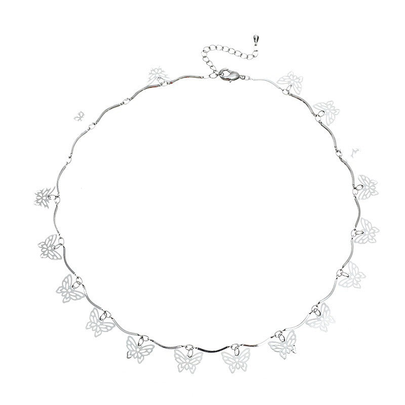 Schmetterlingsdesign Choker-Halskette Brehn