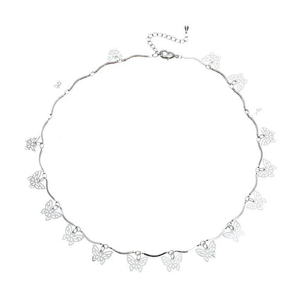 Schmetterlingsdesign Choker-Halskette Brehn