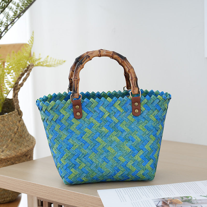 Handtasche Aus Geflochtenem Bast Brehn