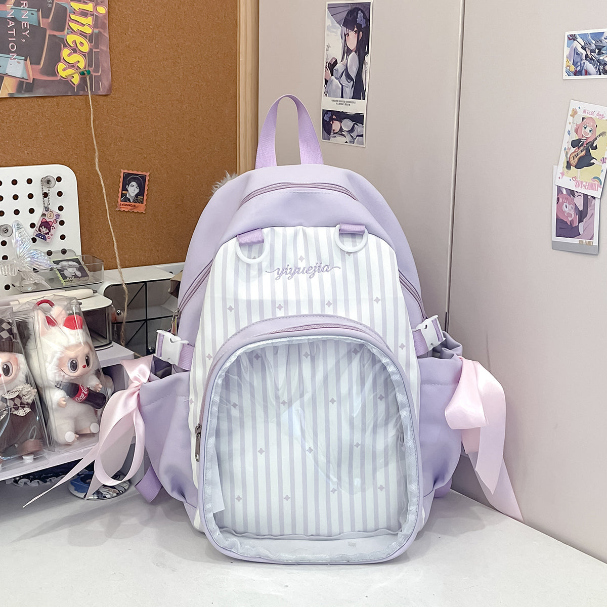 Transparenter Fenster-Multi-Compartment-Rucksack Brehn