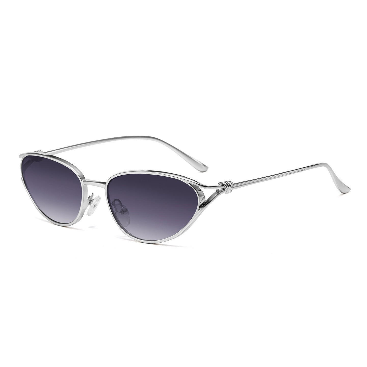 Cat-Eye Sonnenbrille mit eleganten metallischen Akzenten Brehn