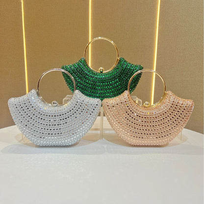 Handgefertigte Perlen-Abend-Clutch
