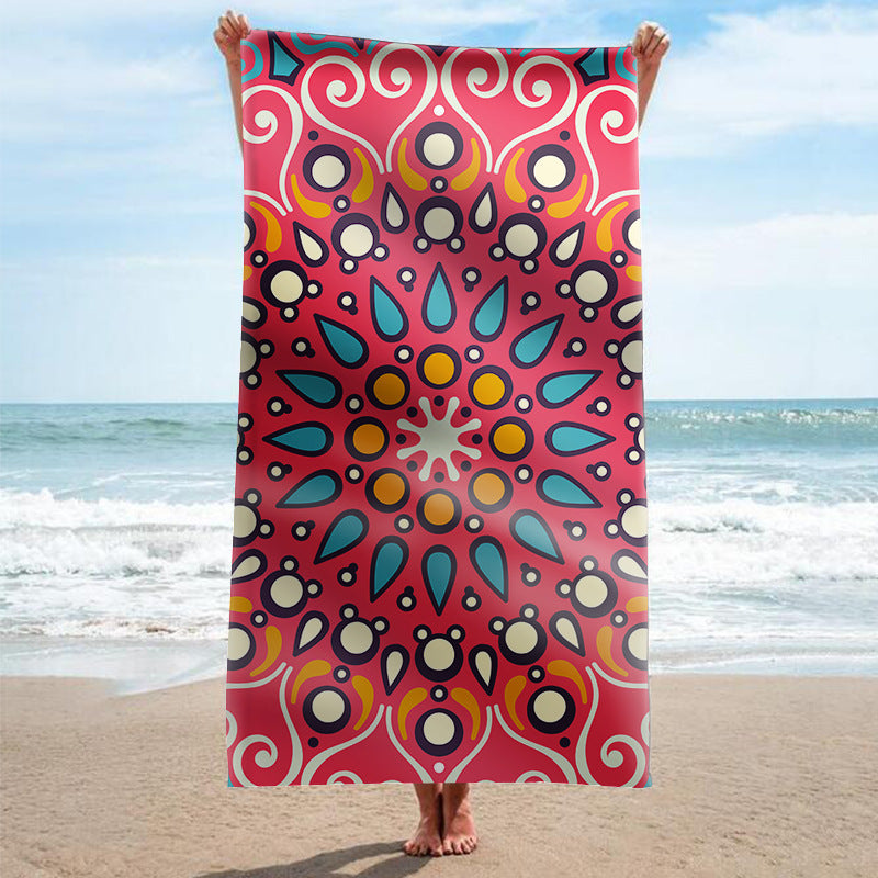 Strandhandtuch mit kunstvollem Mandala-Design Brehn