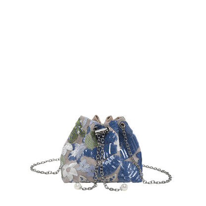 WoStylish Pailletten Zugverschluss Clutch Tasche Brehn