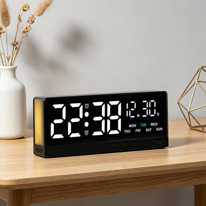 Digitaler Funkwecker mit großem LED-Display und multifunktionalen Einstellungen Brehn