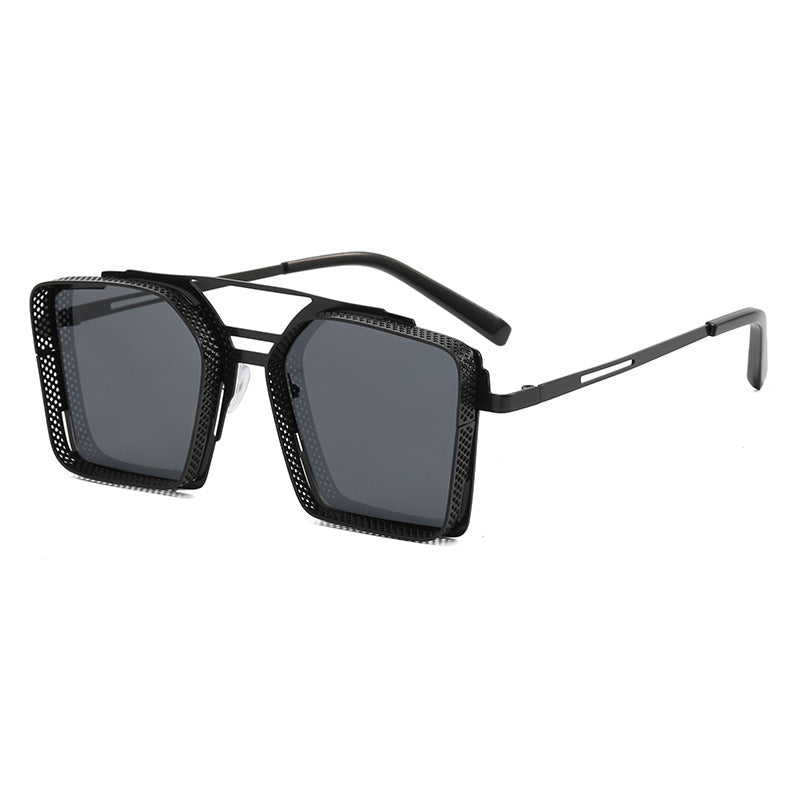 Damen Oversized-Sonnenbrille mit luxuriösem Design und geometrischem Rahmen Brehn