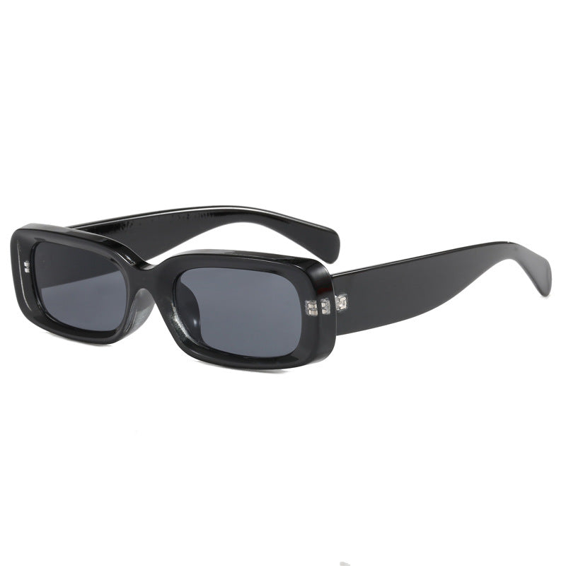 Damen stilvolle Designer-Sonnenbrille mit modischem, rechteckigem Rahmen Brehn