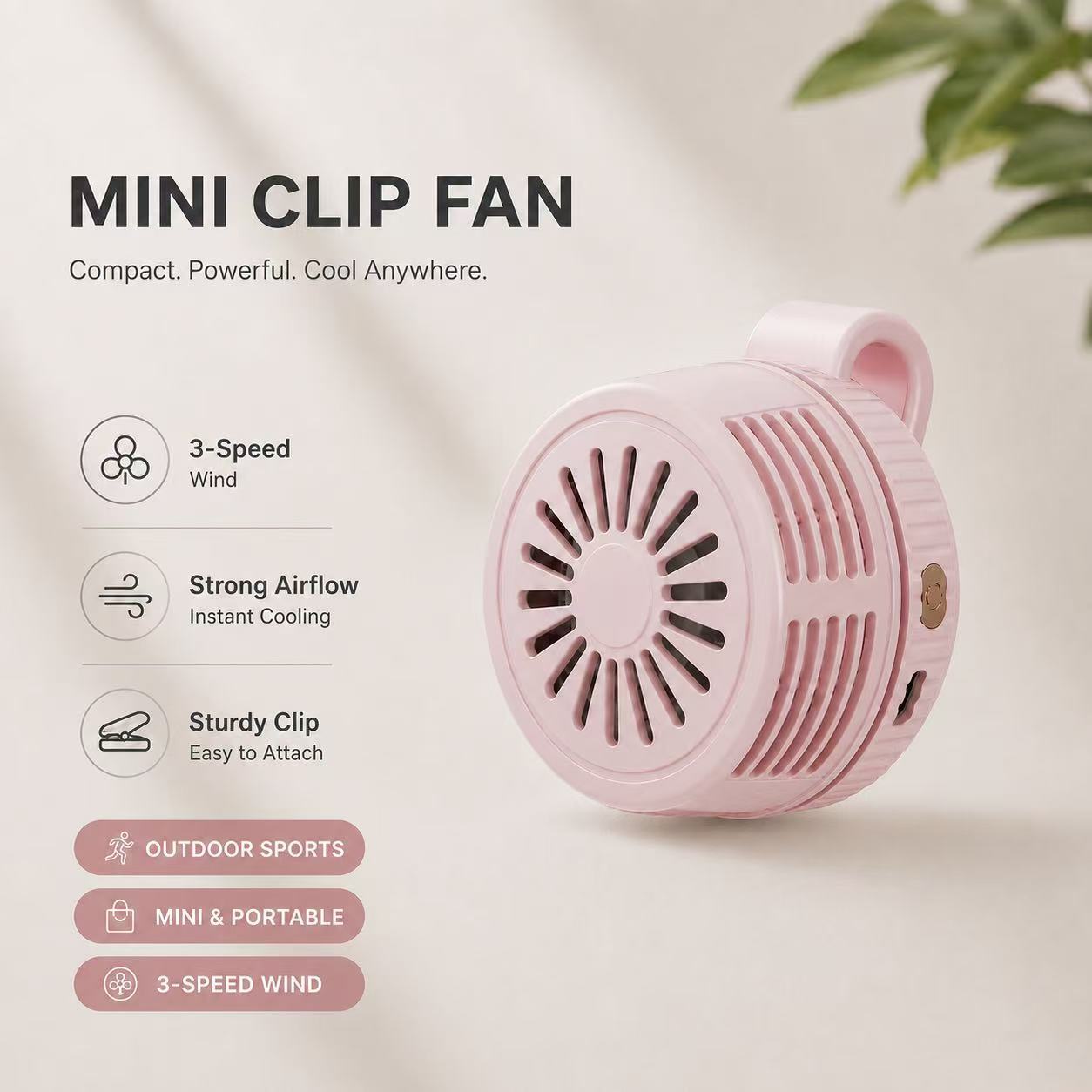 Tragbarer Mini-Lüfter Brehn