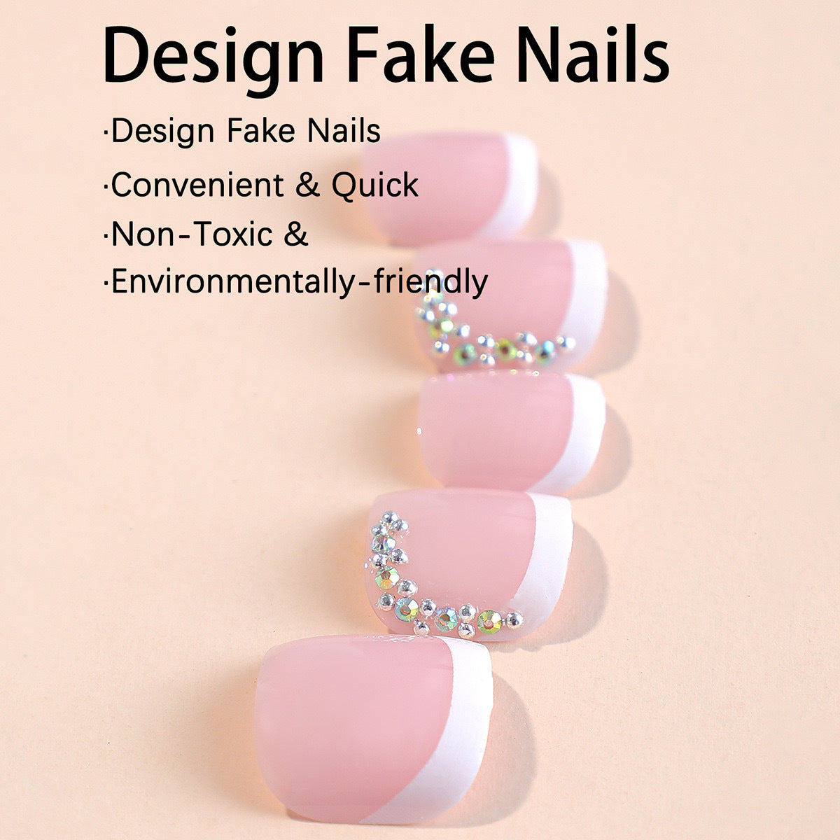Nagelkunst Set mit Glitzerakzenten Brehn