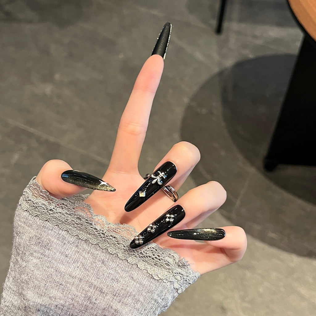 Glamouröse Dekorative Press-On Nagelkunst Brehn