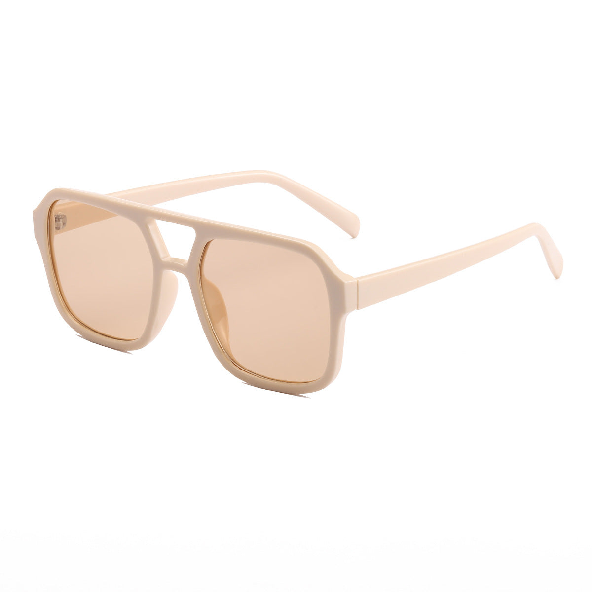 Damen elegante quadratische Sonnenbrille mit stilvollem Muster Brehn