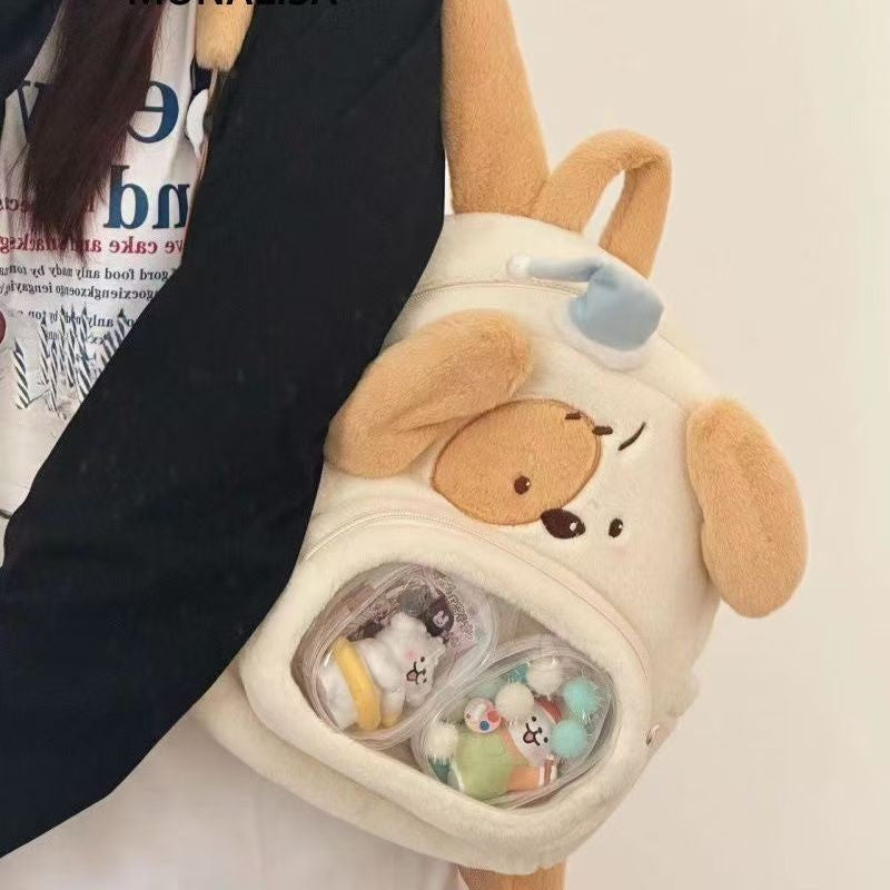 Rucksack mit Klarem Sichtfenster und Tierischem Design Brehn