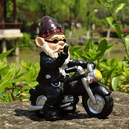 Gartenfigur im Motorrad-Look Brehn