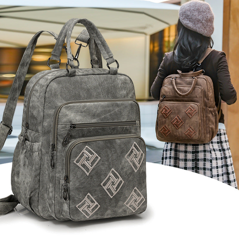 Trendiger Mehrfach-Fach-Rucksack Brehn