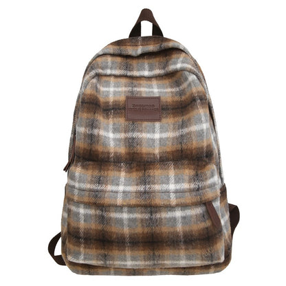 Stylische Karierte Rucksack Brehn