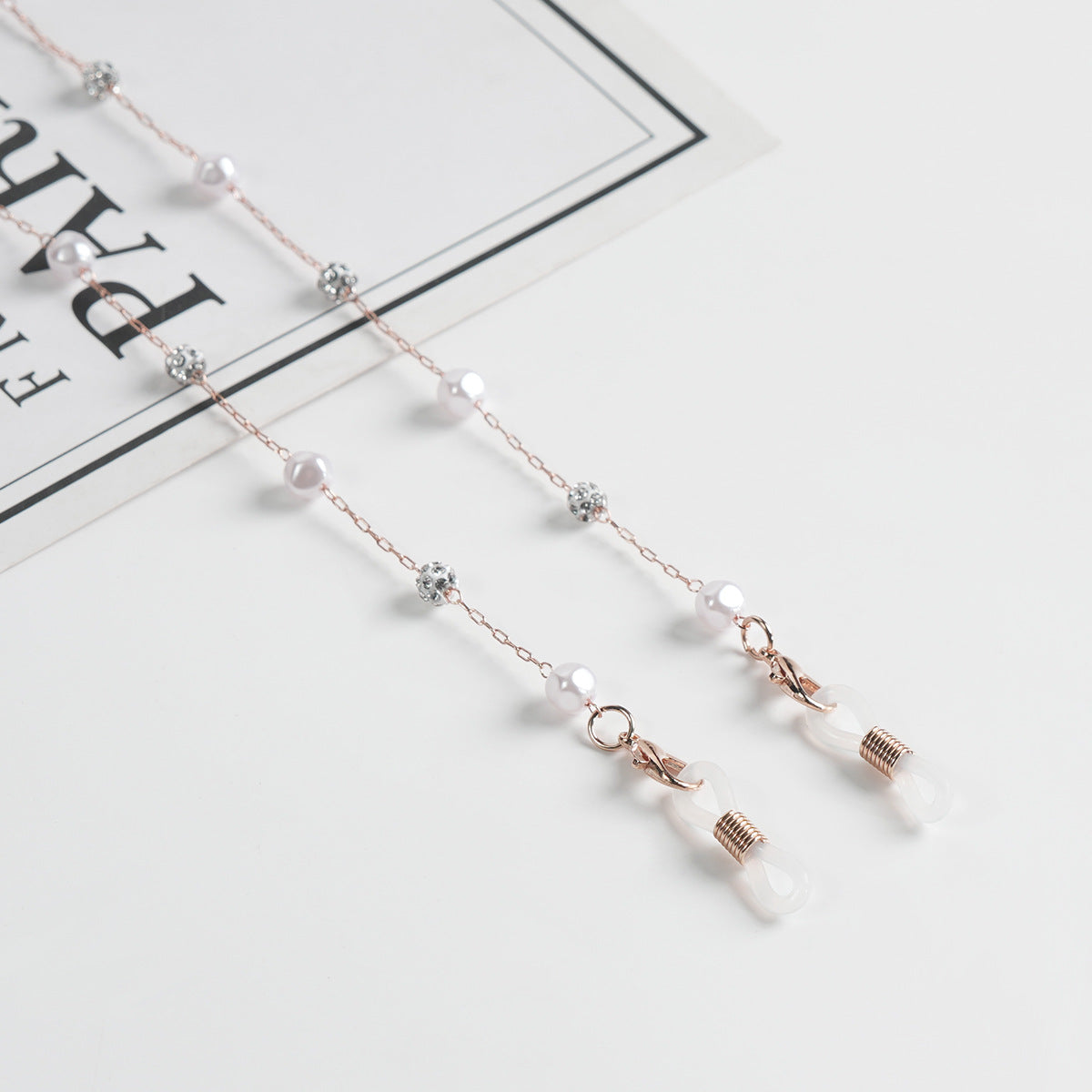 Elegante Perlenbrille Kette Brehn