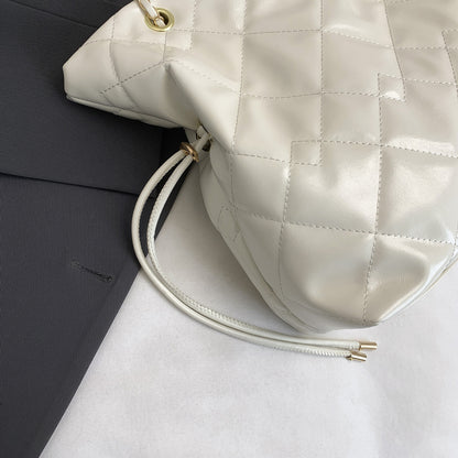 Gepolsterte Lackleder Schlafftragetasche