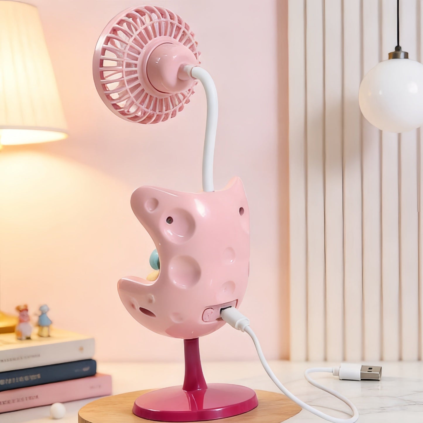 Frauen Tragbarer Mini Ventilator mit lustigem Bären Design Brehn