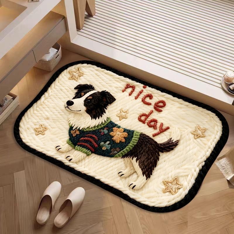 Dekorative hundethemed Badematte Brehn